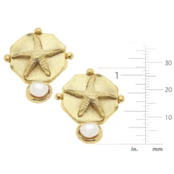 Pearl Starfish Studs