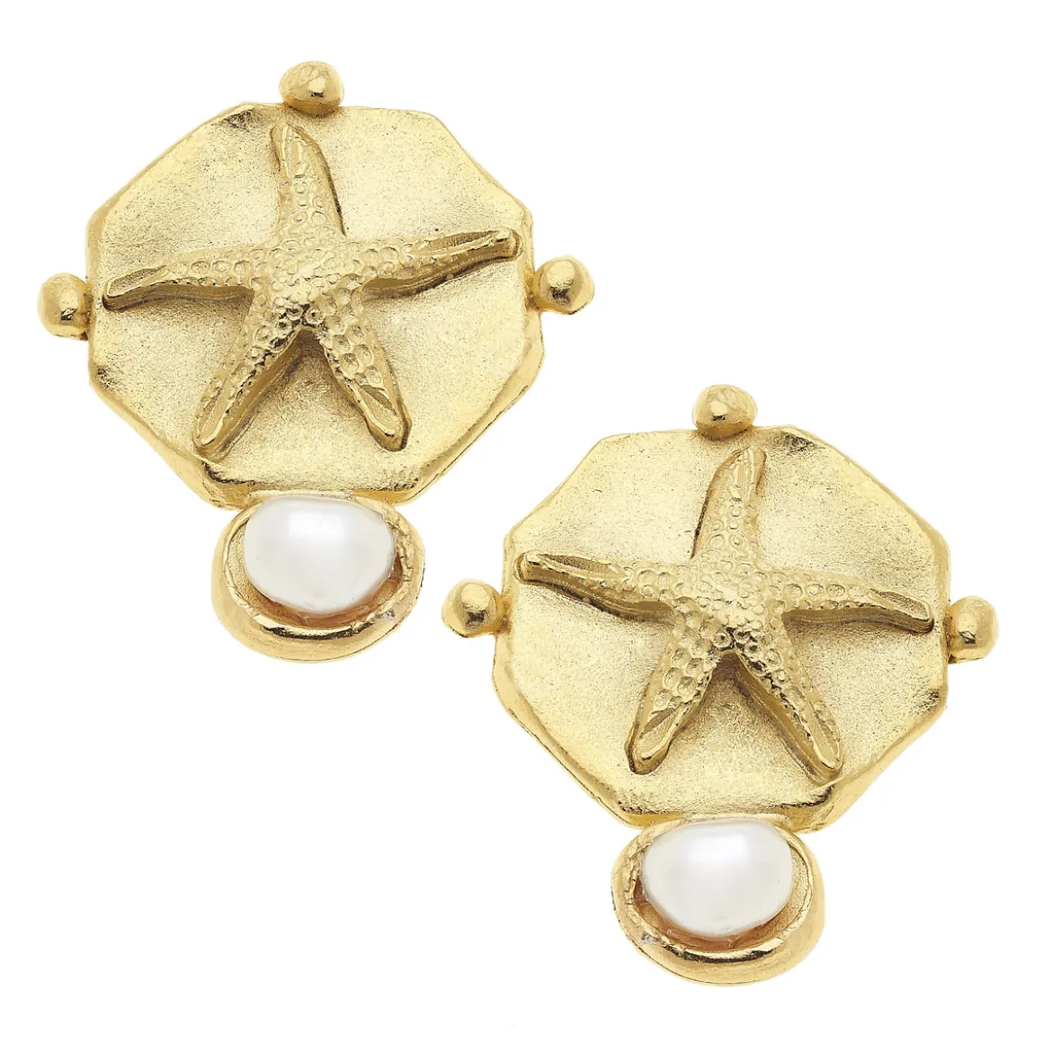 Pearl Starfish Studs