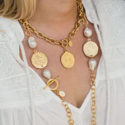 Peruvian Coin Toggle Necklace