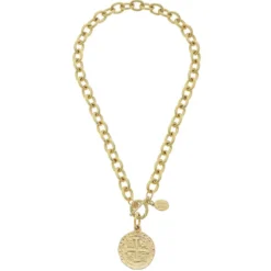 Peruvian Coin Toggle Necklace