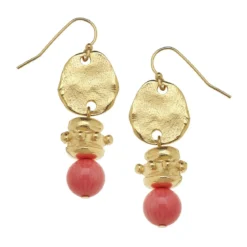 Pink Coral Bentley Earrings