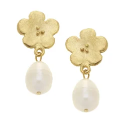 Poppy Pearl Drop Earrings