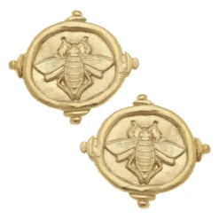 Queen Bee Intaglio Studs