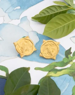 Queen Bee Intaglio Studs