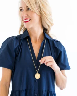 Queen Elizabeth Coin Long Necklace