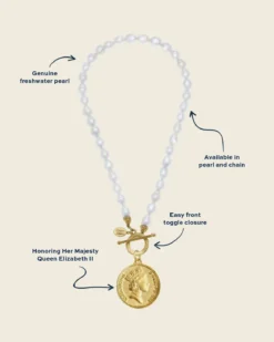 Queen Elizabeth Coin Necklace