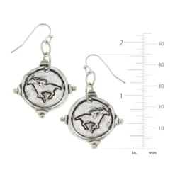 Race Horse Intaglio Earrings