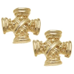 Regal Cross Studs