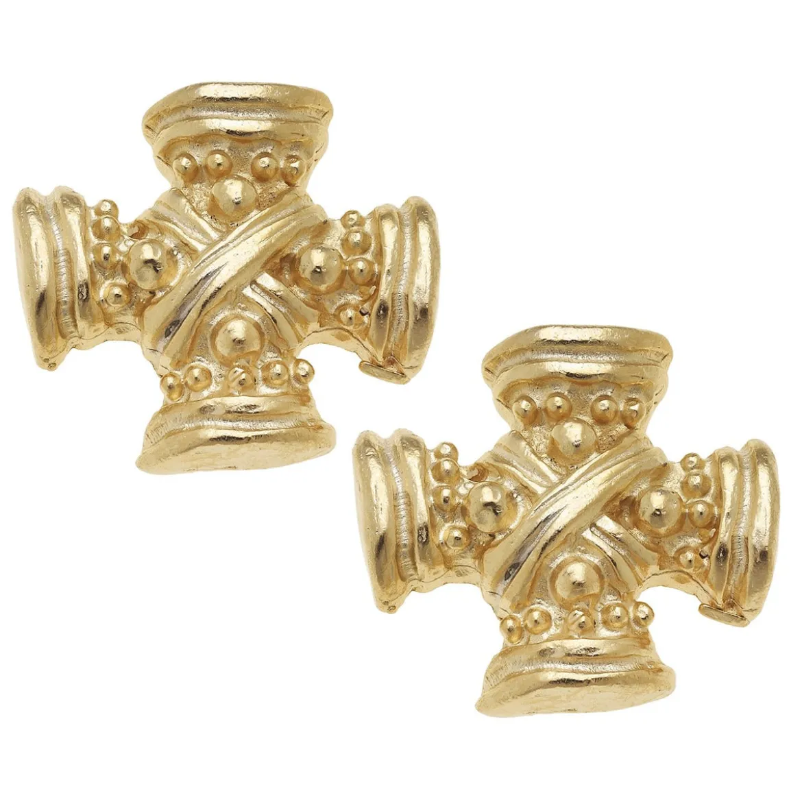 Regal Cross Studs