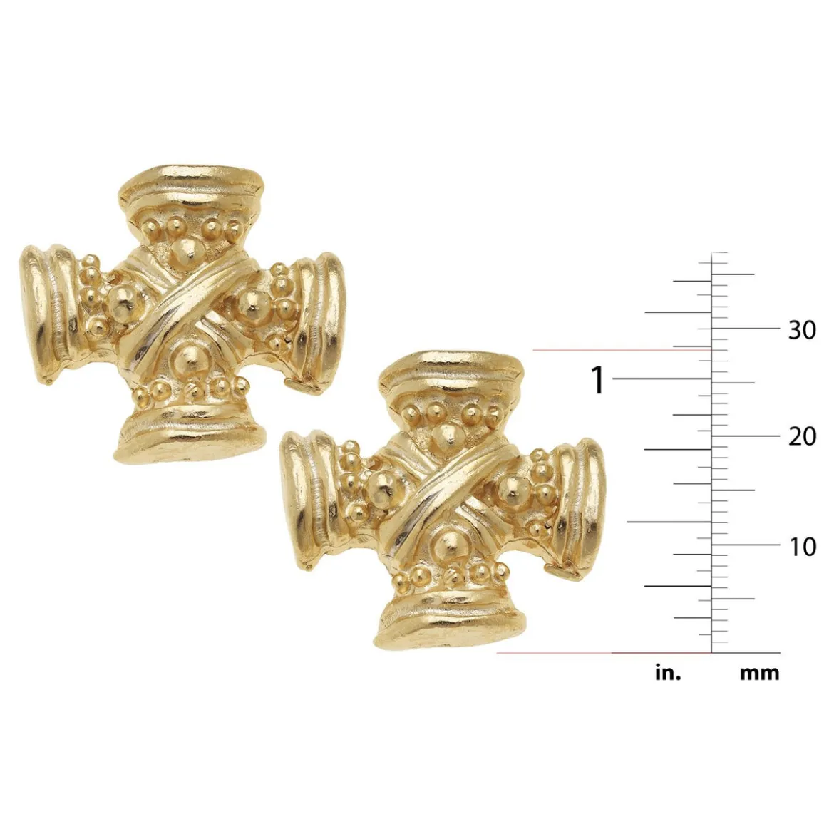 Regal Cross Studs