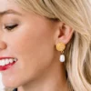 Rope Pearl Drop Earrings