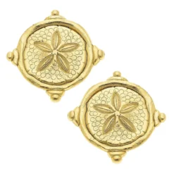 Sand Dollar Intaglio Studs