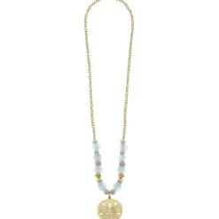 Sand Dollar Sea Glass Necklace