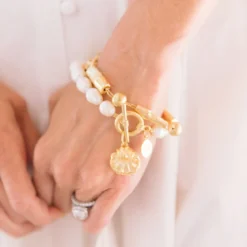 Scallop Pearl Bracelet