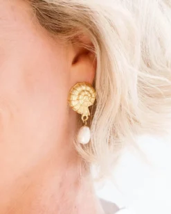 Shell Drop Earrings