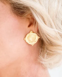 Shell Intaglio Studs