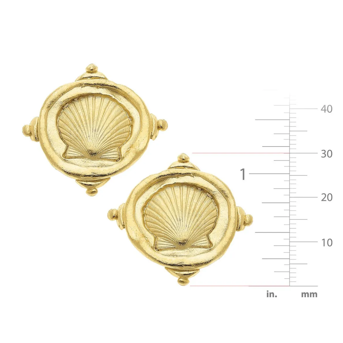 Shell Intaglio Studs