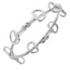 Silver Horse Bit Bangle