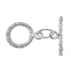 Silver Textured Toggle Extender