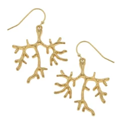Small Coral Earrings