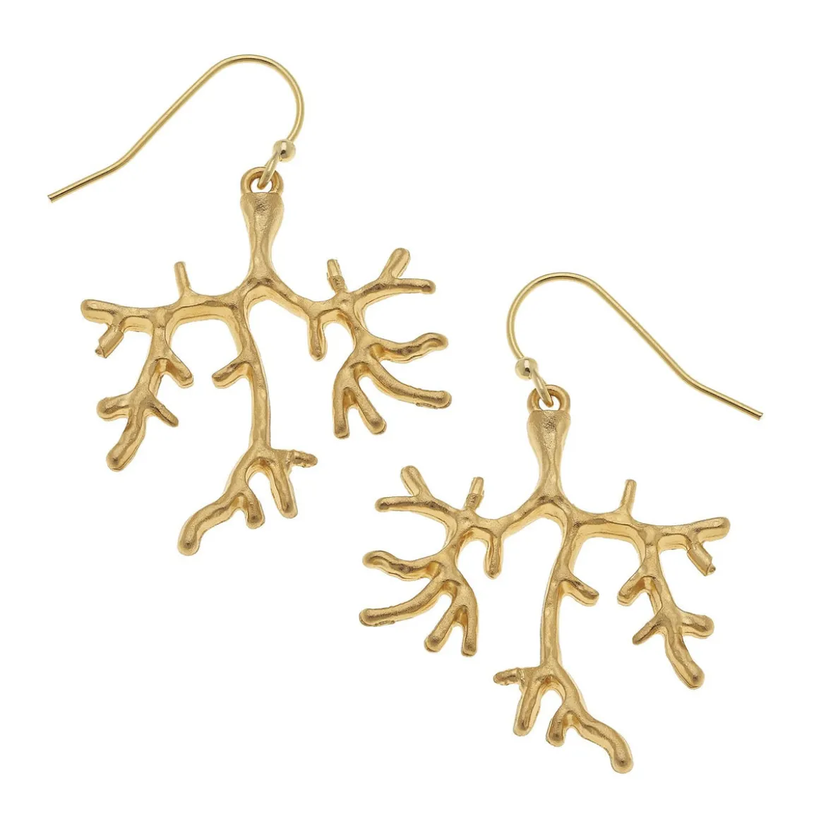 Small Coral Earrings