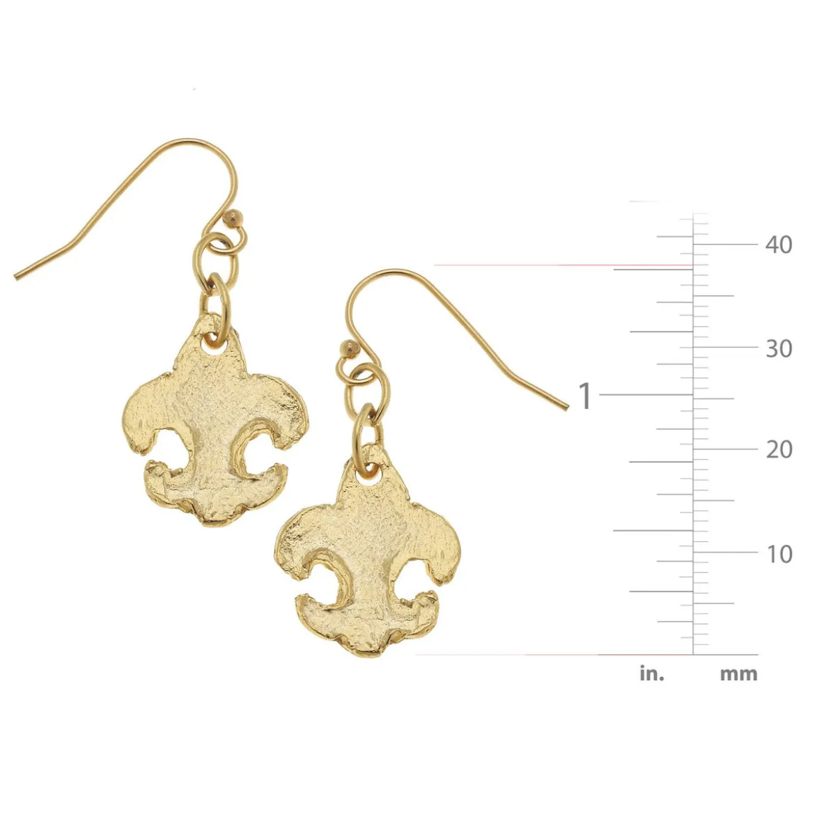 Small Fleur-de-lis Earrings