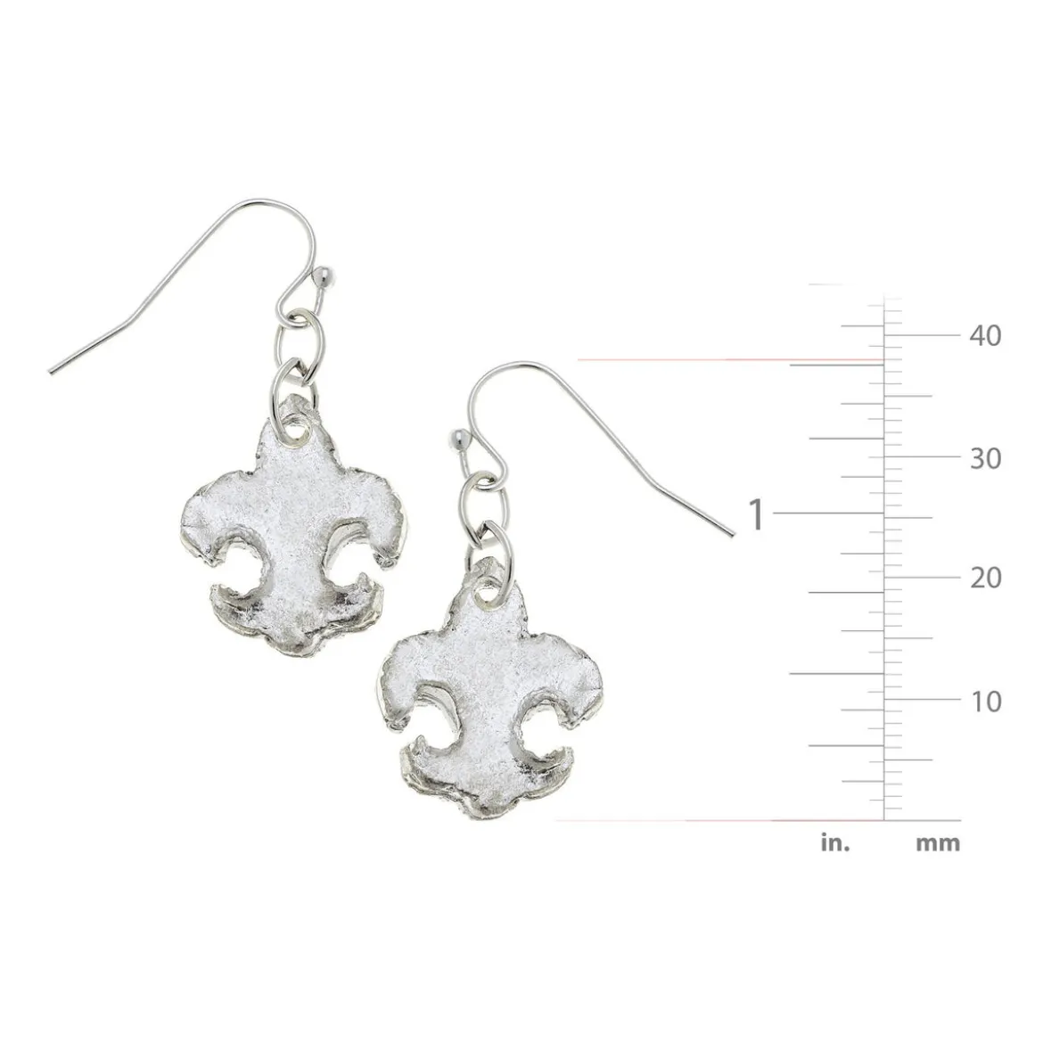 Small Fleur-de-lis Earrings