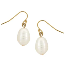 Small Freshwater Pearl Drop Earrings