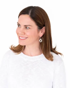 Small Open Cross Earrings