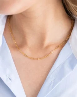 Small Paperclip Necklace