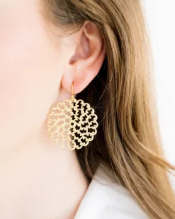 Small Round Filigree Earrings