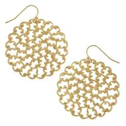 Small Round Filigree Earrings