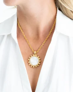 Sophie Engraved Bee Necklace
