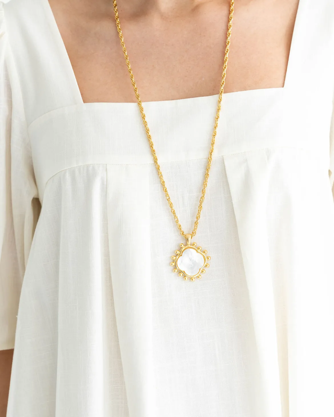 Sophie Long Clover Necklace