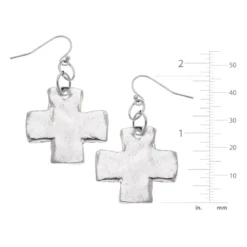 Square Cross Earrings