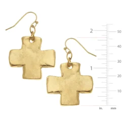 Square Cross Earrings