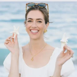 Starfish & Shell Paperclip Necklace