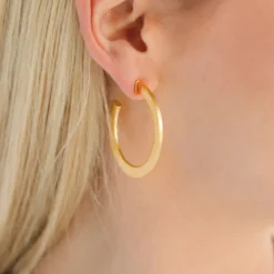 Textured Classic Hoops