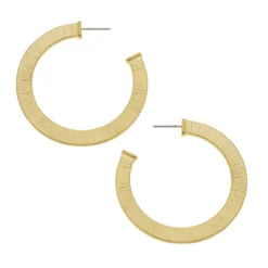 Textured Classic Hoops