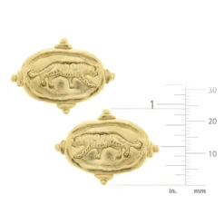 Tiger Intaglio Studs