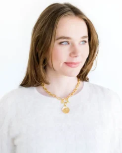 Tobacco Leaf Toggle Necklace