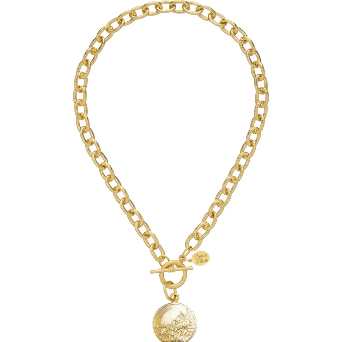 Tobacco Leaf Toggle Necklace