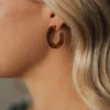 Tortoise Flat Hoops