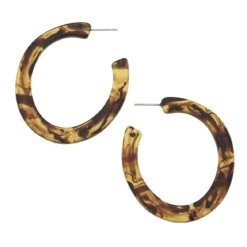 Tortoise Flat Hoops