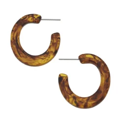 Tortoise Flat Hoops