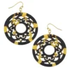 Tortoise Medallion Earrings