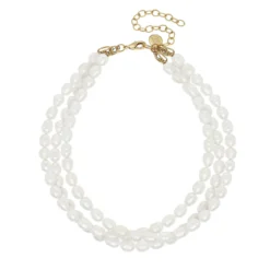 Triple Strand Pearl Necklace