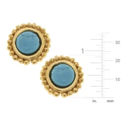 Turquoise Dotted Studs