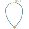 Turquoise Heart Beaded Necklace