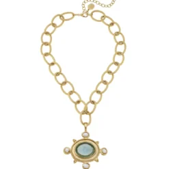 Venetian Glass Bee Elegant Pendant Necklace